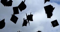Graduates with mortar boards