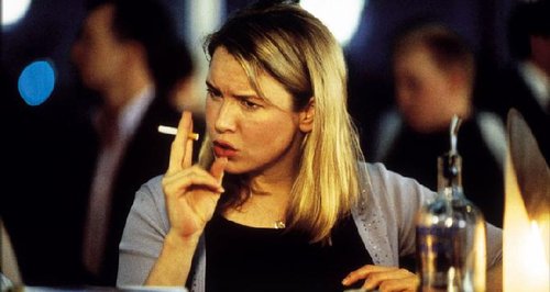Bridget Jones smoking
