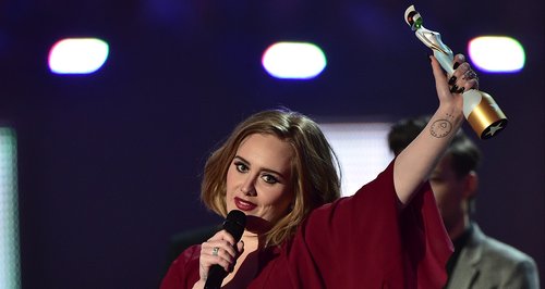 Adele Winner Best Female Solo Artist Brit Awards 2