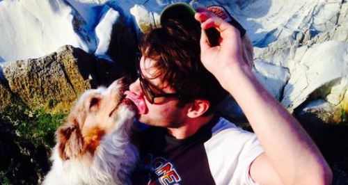 Zac Effron and his (now dead) dog