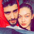 Zayn Malik and Gigi Hadid couple shot no makeup