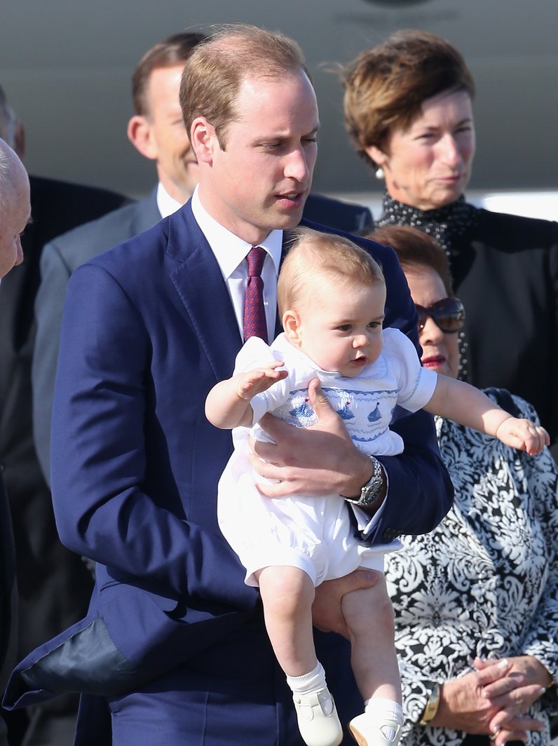 Daddy duties: devoted father Prince William takes care of his vivacious ...